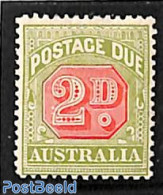 Australia 1909 2d, Postage Due, Perf. 12:12.5, Plate I, Unused (hinged) - Autres & Non Classés