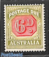 Australia 1938 6d, Postage Due, Stamp Out Of Set, Unused (hinged) - Andere & Zonder Classificatie