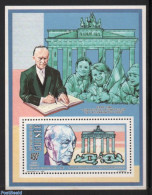 Guinea, Republic 1992 Adenauer S/s, Mint NH, History - Europa Hang-on Issues - Germans - European Ideas