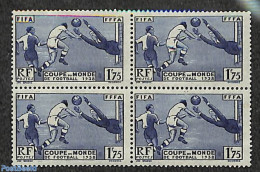 France 1938 World Cup Football 1v, Block Of 4 [+], Mint NH, Sport - Football - Neufs