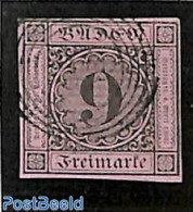 Germany, Baden 1851 9Kr, Used, Used Stamps - Other & Unclassified
