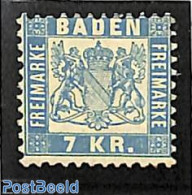 Germany, Baden 1868 7kr, Stamp Out Of Set, Unused (hinged) - Other & Unclassified