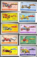 Fujeira 1971 Automobiles 10v, Imperforated, Mint NH, Transport - Automobiles - Voitures