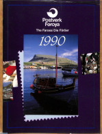 Faroe Islands 1990 Official Yearbook With Stamps 1990, Mint NH, Various - Yearsets (by Country) - Unclassified