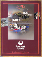 Faroe Islands 1992 Official Yearbook With Stamps 1992, Mint NH, Various - Yearsets (by Country) - Unclassified