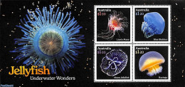 Australia 2023 Jellyfish S/s, Mint NH, Nature - Shells & Crustaceans - Unused Stamps