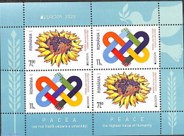 Romania 2023 Europa, Peace S/s, Mint NH, History - Various - Europa (cept) - Peace - Joint Issues - Unused Stamps