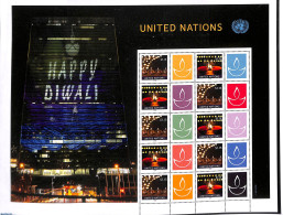 United Nations, New York 2018 Happy Diwali M/s, Mint NH - Other & Unclassified