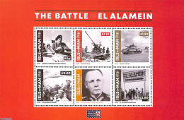 Isle Of Man 2023 The Battle Of El Alamein 6v M/s, Mint NH, History - World War II - WW2