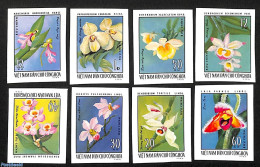 Vietnam 1976 Orchids 8v, Imperforated, Mint NH, Nature - Flowers & Plants - Orchids - Other & Unclassified