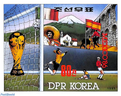 Korea, North 1985 WC Football S/s, Imperforated, Mint NH, Sport - Football - Korea, North
