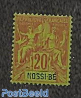 Madagascar 1894 20c, Nossi-Bé, Stamp Out Of Set, Unused (hinged) - Other & Unclassified