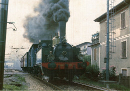 TRENO LOCOMOTIVA - Stazione Ferroviaria Di LAVENO (Varese) - Ediz. M.C.S. - T062 - Trains