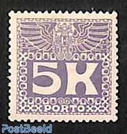 Austria 1911 5K, Postage Due, Stamp Out Of Set, Unused (hinged) - Other & Unclassified