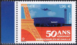 FRANCE 2024 - 50 ANS AÉROPORT  PARIS-CHARLES  DE GAULLE - YT 5763 Neuf ** - Unused Stamps