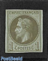 French Colonies (gen. Issues) 1871 1c, Stamp Out Of Set, Unused (hinged) - Other & Unclassified