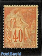 French Colonies (gen. Issues) 1881 40c, Stamp Out Of Set, Unused (hinged) - Other & Unclassified