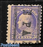 United States Of America 1916 50c, Perf. 10, No WM, Used, Used Or CTO - Gebruikt