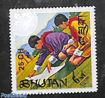 Bhutan 1978 25Ch On 6Nu, Stamp Out Of Set, Mint NH, Sport - Scouting - Bhoutan