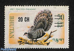 Bhutan 1970 20Ch On 50Ch, Stamp Out Of Set, Mint NH, Nature - Birds - Poultry - Bhoutan