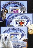 Guinea, Republic 2007 Int. Polar Year 3 S/s, Mint NH, Nature - Science - Bears - The Arctic & Antarctica - Other & Unclassified