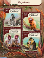 Djibouti 2016 Primates, Mint NH, Nature - Monkeys - Dschibuti (1977-...)