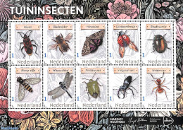 Netherlands - Personal Stamps TNT/PNL 2024 Insects In The Garden 10v M/s, Mint NH, Nature - Insects - Other & Unclassified