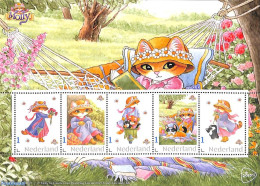 Netherlands - Personal Stamps TNT/PNL 2024 Molly 5v M/s, Mint NH, Nature - Cats - Art - Children's Books Illustrations - Other & Unclassified