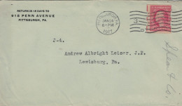 915 Penn Ave. Pittsburgh 1917 Leiser Lewisburg - Schermack - Briefe U. Dokumente