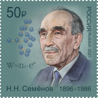 Russia 2021. Nikolai N. Semenov, Scientist (MNH OG) Stamp - Ungebraucht