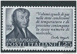 Italia, Italy, Italie, Italien 1956; Amedeo Avogadro, Fisico E Chimico, Physical And Chemical. New. - Physique
