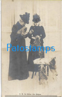 230029 BELGIUM ROYALTY QUEEN AND DOG POSTAL POSTCARD - Other & Unclassified