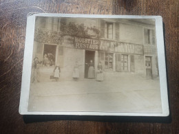 Ancienne Photo Sur Carton - Boistier Restaurant… Bas Samoreau Seine Et Marne Proche Avon Fontainebleau - Other & Unclassified