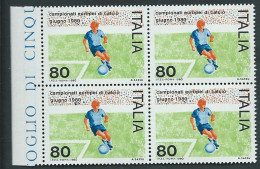 Italia 1980; Campionati Europei Di Calcio. Quartina Di Bordo Laterale. - 1981-90: Neufs