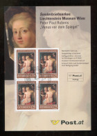"OESTERREICH" 2005, Mi. 2519 "Rubens" 4er-Block Auf Sonderkarte Mit Ersttags-SSt. (L2191) - Covers & Documents