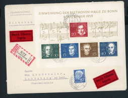 Bund Einschreiben Eilboten Brief Mit Michel Block Nummer 2 Beethoven - Other & Unclassified