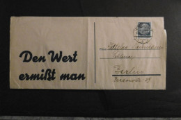 Deutsches Reich Mi. 514 Auf Gedrucktem Streifband (23x11cm)Sangeshausen 24.10.1936 Nach Berlin-leichte Bef.Spuren - Lettres & Documents
