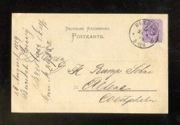 "DEUTSCHES REICH" 1889, "Klaucke"-K1 "BRESLAU" Auf Postkarte (L2195) - Postcards