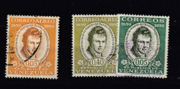 Venezuela 1960 Humboldt - 3 Used Values (e-898) - Venezuela