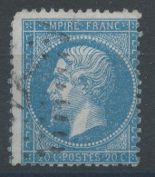 Lot N°83526   Variété/n°22, Oblitéré GC, Piquage - 1862 Napoléon III