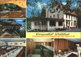 71525436 Luisenburg Naturbuehne Napoleonhut Berggasthof Waldlust Teilansichten L - Wunsiedel