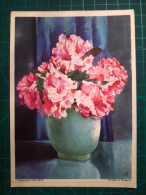 CARTE À COLLECTIONNER, FLEURS, ART : Magnifique Peinture D'un Vase Avec De Belles Fleurs, Couleurs Pastel. Nature Morte - Fleurs