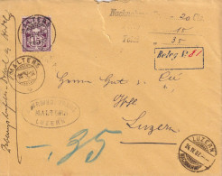 NN Brief  "Betreibungsamt Malters" - Luzern        1907 - Covers & Documents