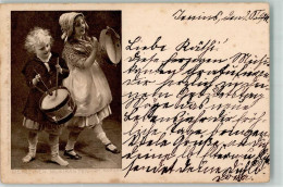 39628141 - Die Kleinen Musikanten  Trommel Tamburin Kinder  Sign.Morgan - Autres & Non Classés