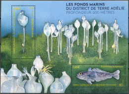 TAAF 2024. The Seabed Of Adélie Land (MNH OG) Souvenir Sheet - Neufs