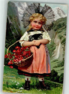 39881041 - Maedchen Mit Alpenflora Im Korb - Costumes