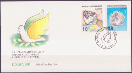 Europa CEPT 1995 Chypre - Cyprus - Zypern FDC Y&T N°857 à 858 - Michel N°854 à 855 - 1995
