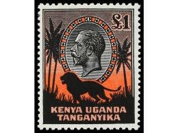 KENIA, UGANDA Y TANGANIKA. 10 S. Y 1 £. S.G. 122/23. Yv.45/6. Cat. 315€. - Other & Unclassified