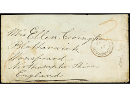 COLONIAS INGLESAS. 1858. NELSON (Nueva Zelanda) A INGLATERRA. Sobre Circulado Con La Marca PAID/AT/NELSON. NEW ZEALAND Y - Other & Unclassified