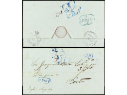 COLONIAS INGLESAS. 1851. PERNAMBUCO (Brasil) A PORTO (Portugal). Carta Completa Con Texto, Al Dorso Marca PAID/AT/PERNAM - Other & Unclassified